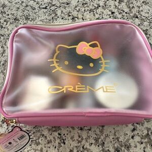 Crème x Hello Kitty Pink Travel Makeup Bag